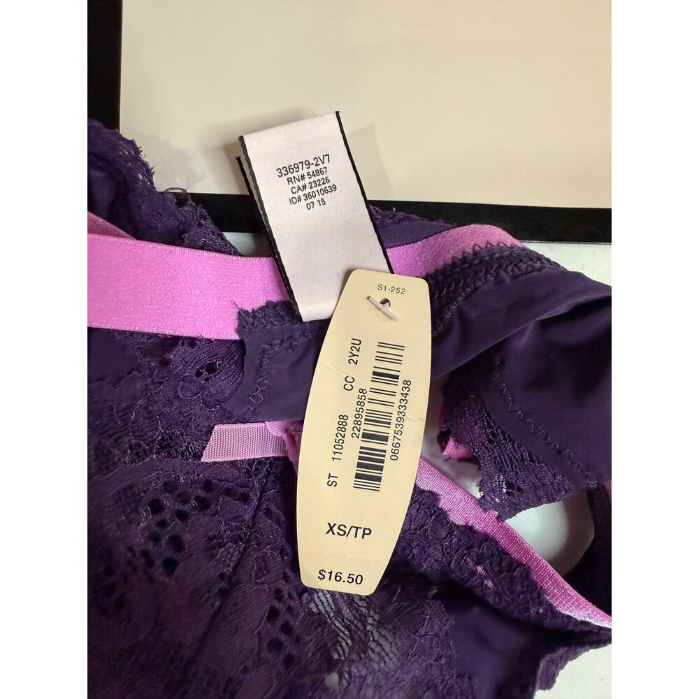 NWT Victoria’s Secret Vintage Bikini Panty – 2015 – Size XS – Purple - Picture 5 of 5